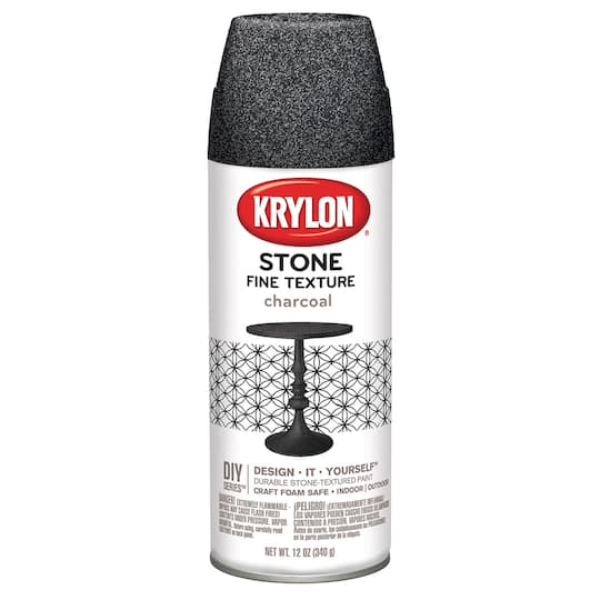 Krylon&#xAE; DIY Series&#x2122; Charcoal Fine Stone Texture Paint